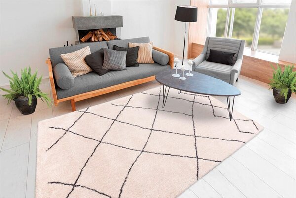 PREPROGA Z VISOKIM FLOROM Orlando 525 Elfenbein 80/150 cm krem barve