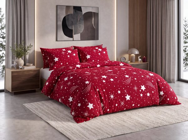Posteljnina mikropliš NIGHT SKY bordo Dimenzije posteljnine: 70 x 90 cm | 140 x 200 cm
