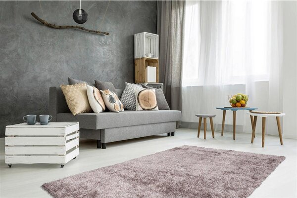 PREPROGA Z VISOKIM FLOROM Diamond 725 Taupe 80/150 cm taftano rjavosiva