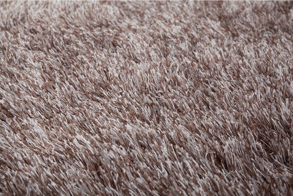 PREPROGA Z VISOKIM FLOROM Diamond 725 Taupe 80/150 cm taftano rjavosiva