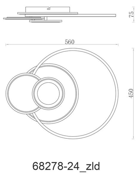 STROPNA LED-SVETILKA Beltran 125-1200 lm 2700-6500 K 230 V