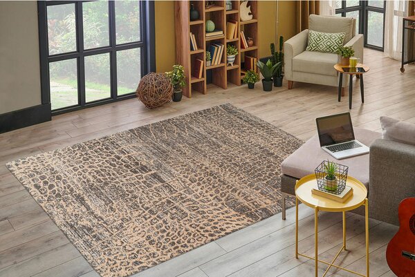 RAVNO TKANA PREPROGA Davis 325 Beige 120/170 cm tkano bež