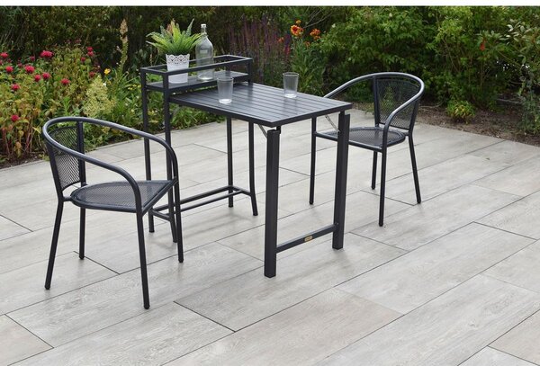 Gardenson Miza Za Balkon Dark, Barva Grafita, Zložljiva