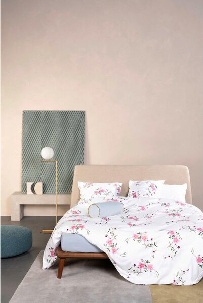 POSTELJNINA 135/200 cm saten bela