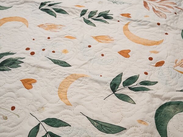 Pregrinjalo za posteljo BOHO MOON, kremno Dimenzije: 170 x 210 cm