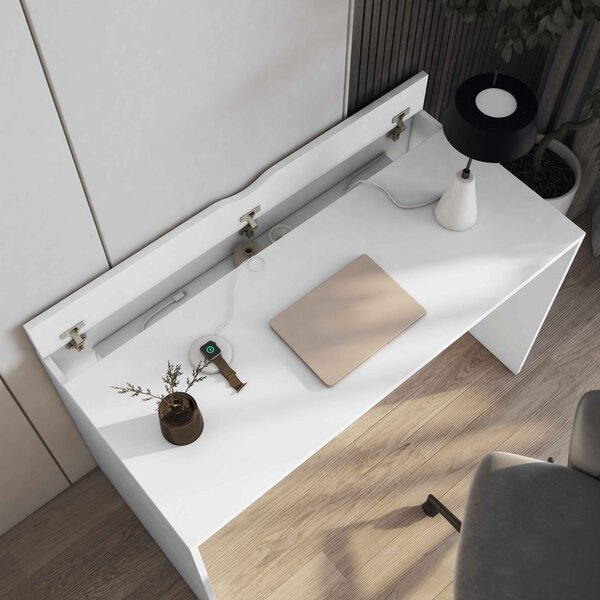 Pisalna miza NEVY 120x60 cm, bela