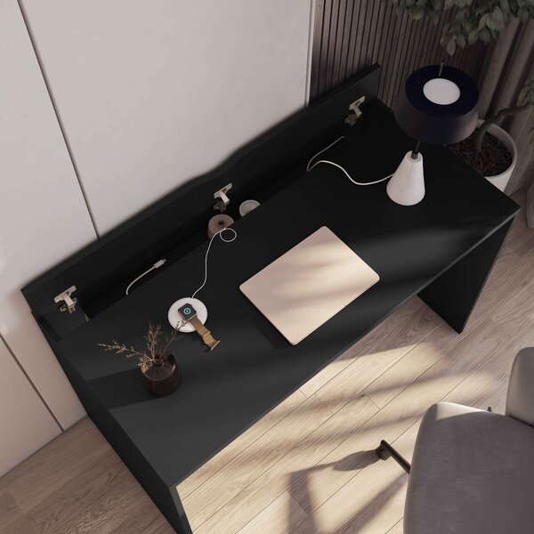 Pisalna miza NEVY 120x60 cm, črna