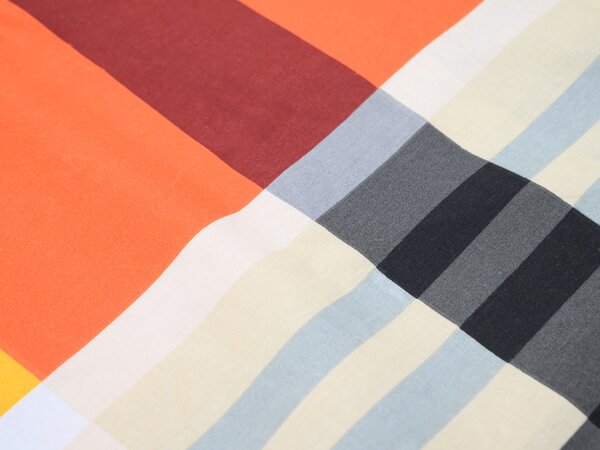 Posteljnina iz Renforcé bombaža ORANGE KUBE barvna Dimenzije posteljnine: 70 x 90 cm | 140 x 200 cm