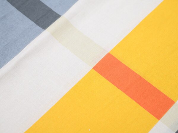 Posteljnina iz Renforcé bombaža ORANGE KUBE barvna Dimenzije posteljnine: 70 x 90 cm | 140 x 200 cm