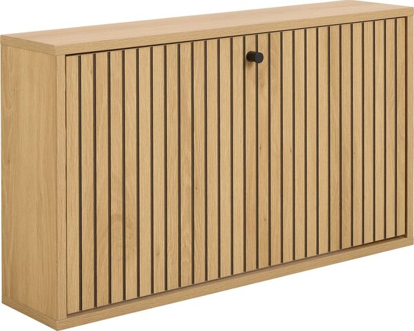 Preklopna omarica za čevlje v hrastovem dekorju v naravni barvi 72x43x17 cm Albany – Actona