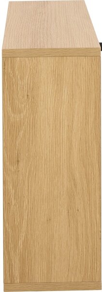 Preklopna omarica za čevlje v hrastovem dekorju v naravni barvi 72x43x17 cm Albany – Actona