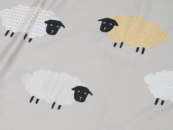 Posteljnina iz mikrovlaken SHEEP DREAM siva Dimenzije posteljnine: 70 x 90 cm | 140 x 200 cm