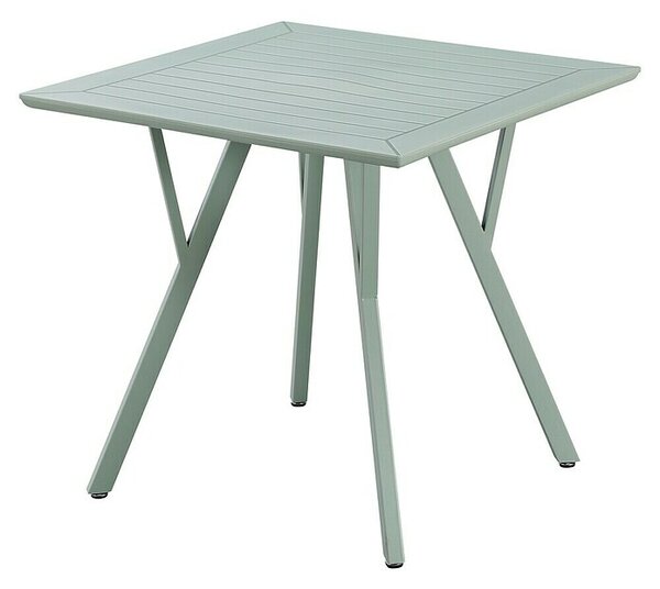 Sunfun Vrtna miza (Do x Š x V: 80 x 80 x 75 cm, Polipropilen, Prašno barvano jeklo, Zelena)