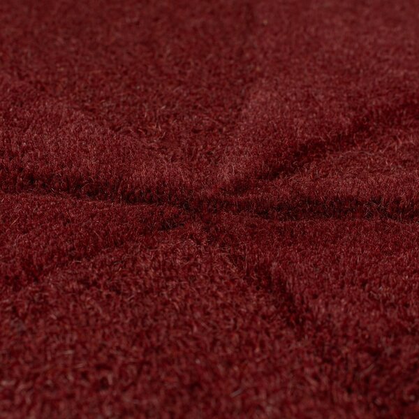 Bordo rdeča ročno tkana volnena okrogla preproga ø 160 cm Shard Red – Flair Rugs