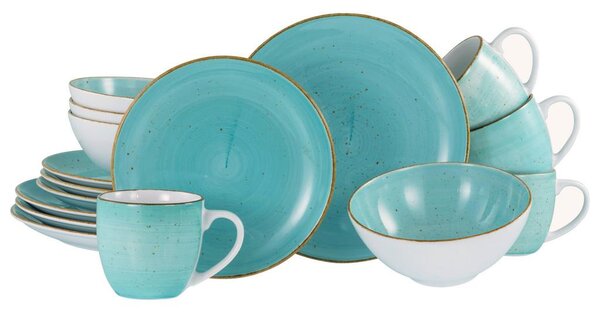 Creatable Kombinirani Servis Vintage Nature Aqua, 16-Delni