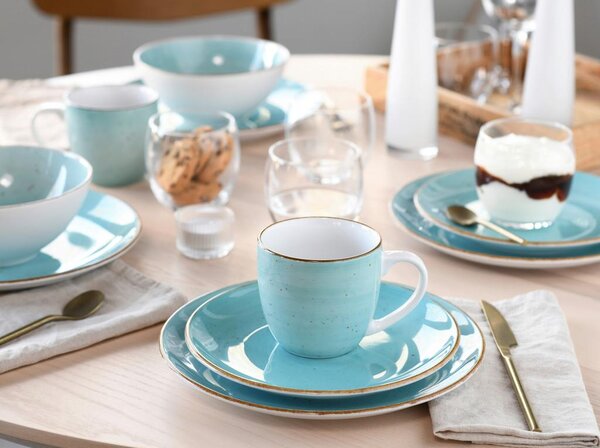 Creatable Kombinirani Servis Vintage Nature Aqua, 16-Delni