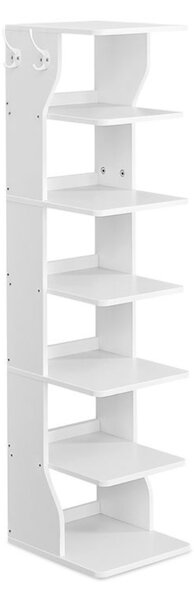 Stojalo za čevlje CINDY, 6 nivojev, 30x26,4x110,4 cm, belo Vasagle