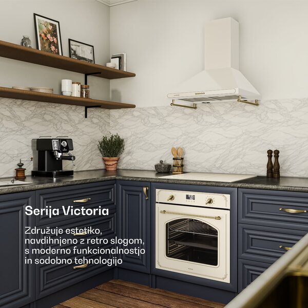 Klarstein Victoria pečica s pirolizo | Električni štedilnik | 3150 W | 76 l | 60 cm