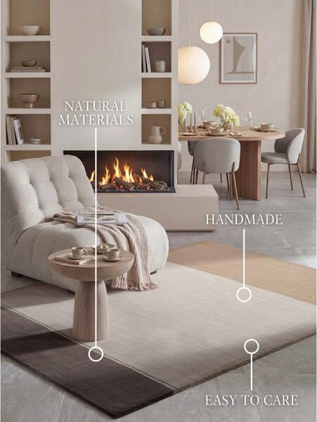 Rjava/kremno bela volnena preproga 120x170 cm Quentin – Villeroy&Boch