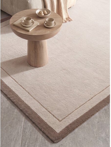 Rjava/kremno bela preproga iz mešanice volne 120x170 cm Niko – Villeroy&Boch