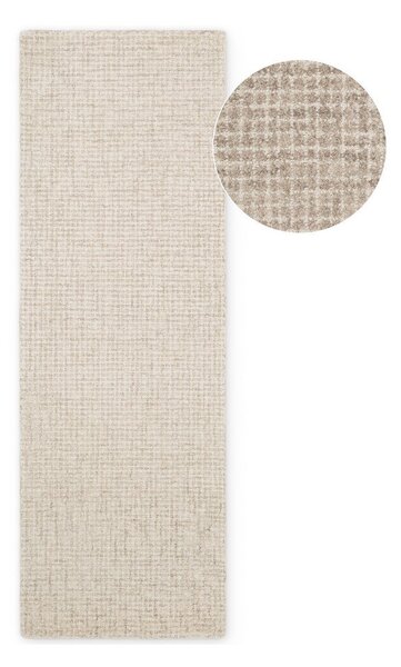 Bež volnen tekač 80x250 cm Eloise – Hanse Home