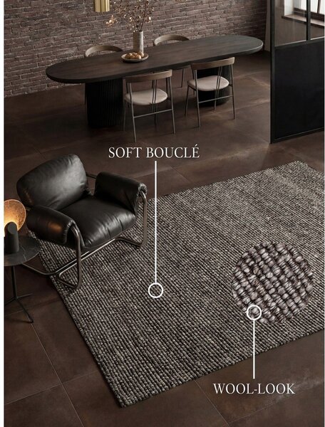 Temno siva okrogla preproga 80x150 cm Wilma – Villeroy&Boch