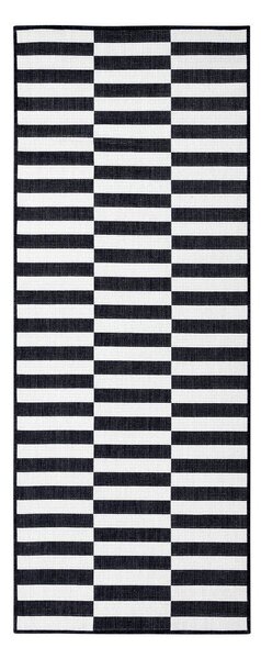 Črno-bel tekač 80x200 cm Viela – Hanse Home