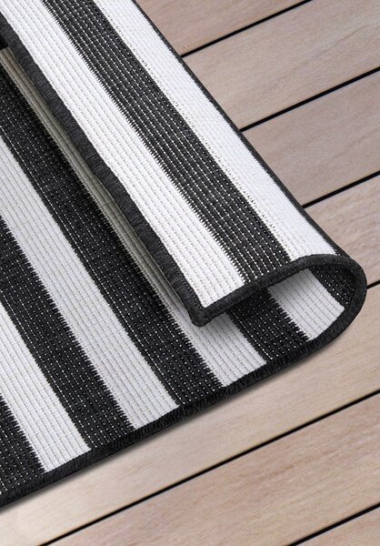 Črno-bel tekač 80x150 cm Viela – Hanse Home