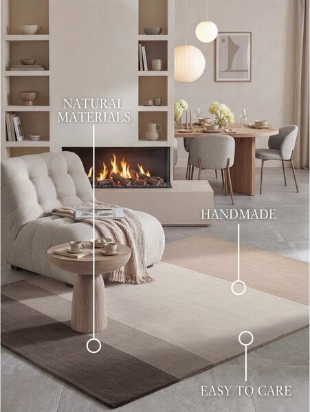 Rjava/kremno bela volnena preproga 120x170 cm Edmund – Villeroy&Boch