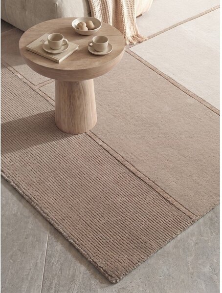 Rjava/kremno bela preproga iz mešanice volne 120x170 cm Presilda – Villeroy&Boch
