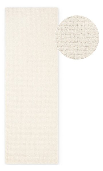 Kremno bel volnen tekač 80x250 cm Eloise – Hanse Home