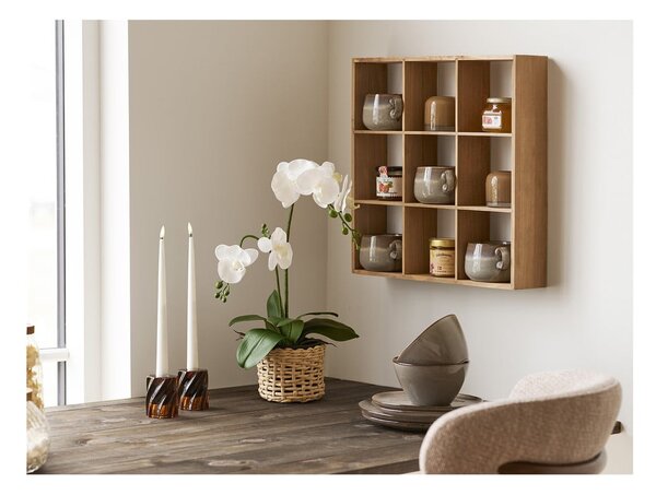 Večnivojska polica iz masivnega bora v naravni barvi 46 cm Moss – House Nordic