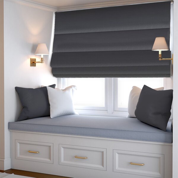 Rimska zavesa šir. 100 cm Blackout Canvas 3 barve