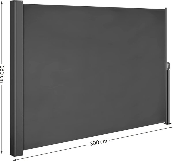 Stranska tenda Nosara za teraso 180x300cm, antracit Casaria