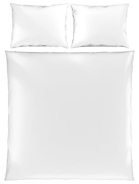 POSTELJNINA TANJA 200/200 cm saten bela