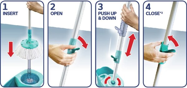 Rotacijski mop z vedrom in čistilom za tla Rotation Disc Ergo - LEIFHEIT