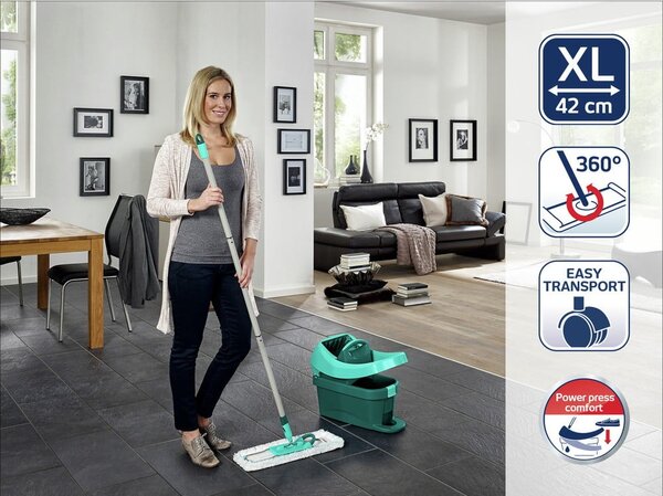 Mop z vedrom in rezervno krpo Profi Compact - LEIFHEIT