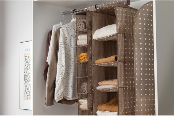 Bež zaščitna vreča za obleko Compactor Dots, 137 cm