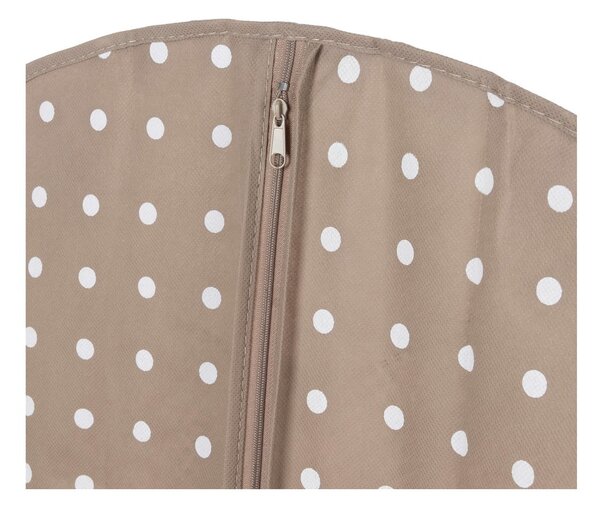 Bež zaščitna vreča za obleko Compactor Dots, 137 cm