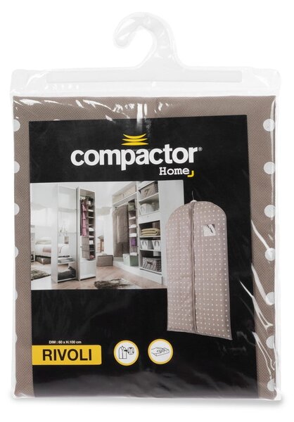 Bež zaščitna vreča za obleko Compactor Dots, 100 cm