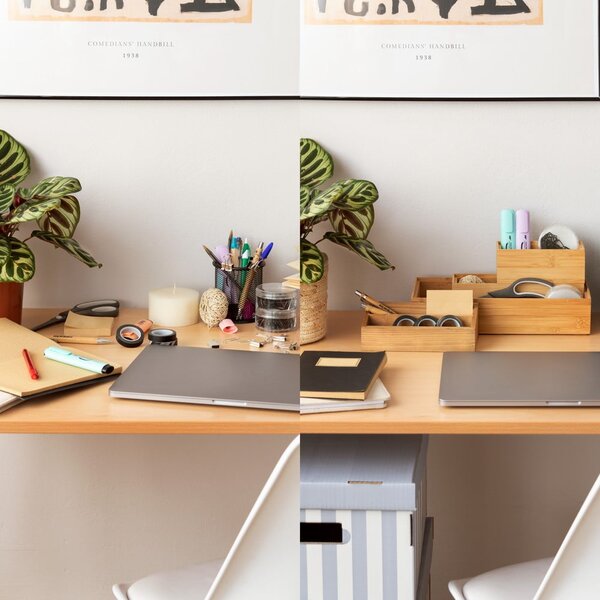 Organizator iz bambusa Compactor Woody, 30 x 15 x 6,35 cm