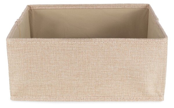 Bež tekstilna škatla za shranjevanje 28x12x12 cm Sandy – Compactor