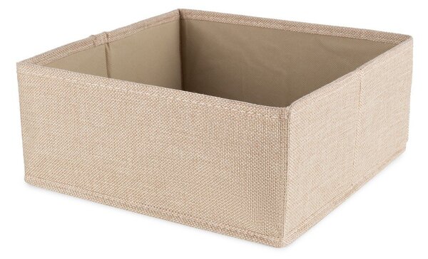 Bež tekstilna škatla za shranjevanje 28x12x12 cm Sandy – Compactor