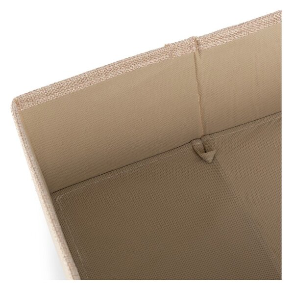 Bež tekstilna škatla za shranjevanje 28x12x12 cm Sandy – Compactor
