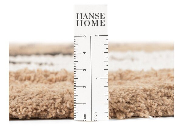 Svetlo rjava pralna/ročno tkana bombažna otroška preproga 93x120 cm Snuggle Bea – Hanse Home