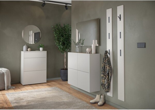 Kremno bela omarica v mat dekorju 70x99x34 cm Binetto – Germania