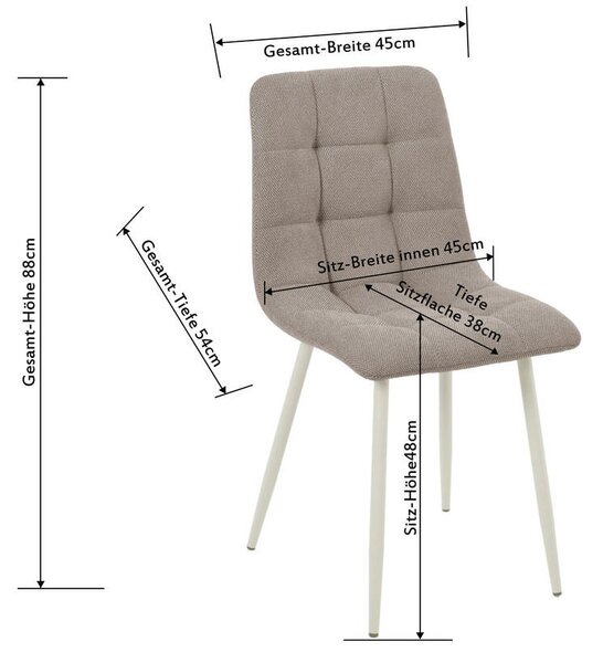 STOL, les, kovina, tekstil črna