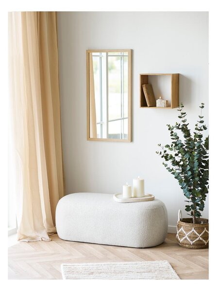 Bež klop iz tkanine bouclé Blossomville – House Nordic