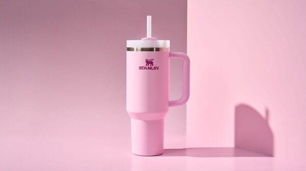 Rožnata termovka s slamico iz nerjavečega jekla 1,18 l Quencher H2.0 FlowState Tumbler Cherry Blossom – Stanley
