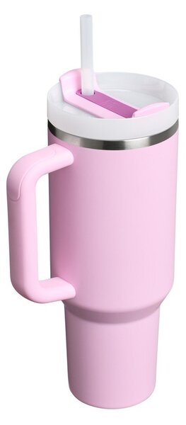 Rožnata termovka s slamico iz nerjavečega jekla 1,18 l Quencher H2.0 FlowState Tumbler Cherry Blossom – Stanley